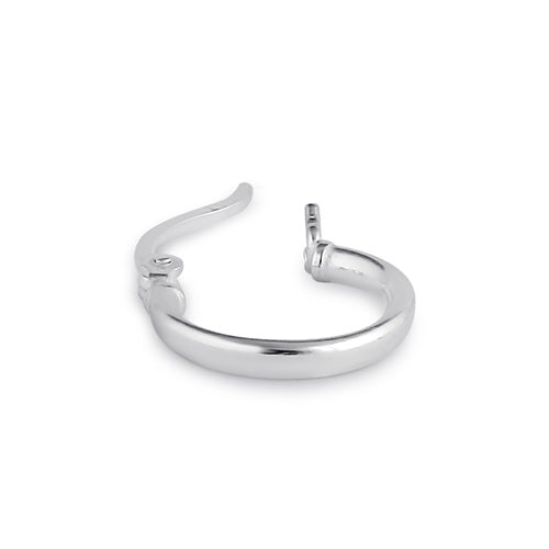 Sterling Silver 2.0MM x 15MM Hoop Earrings