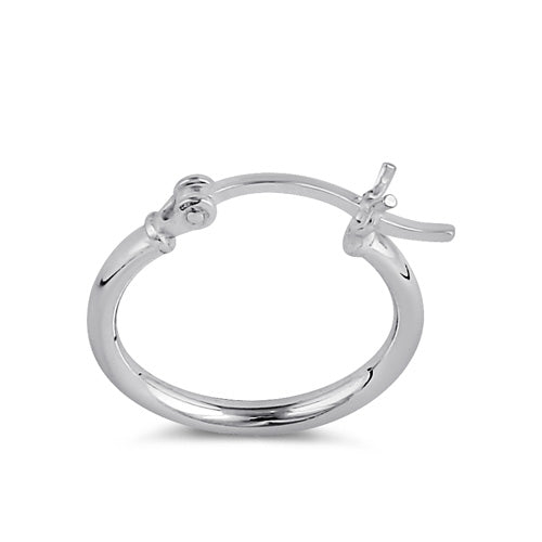 Sterling Silver 2.0MM x 20MM Hoop Earrings