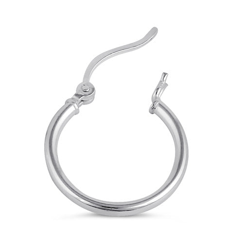 Sterling Silver 2.0MM x 20MM Hoop Earrings