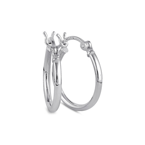 Sterling Silver 2.0MM x 20MM Hoop Earrings