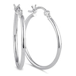 Sterling Silver 2.0MM x 30MM Hoop Earrings