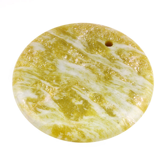 50MM Lemon Coin Gem Stone Pendant