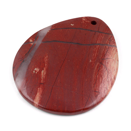 50X40MM Red Jasper Drop Gem Stone Pendant