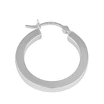 Sterling Silver 3.0MM x 25MM Hoop Earrings