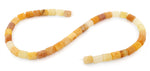 5x10mm Tube Yellow Jade Gem Stone Beads