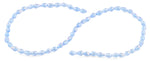 5x7mm Blue Drop Faceted Crystal Beads