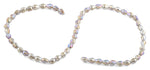 5x7mm Clear Drop Faceted Crystal Beads