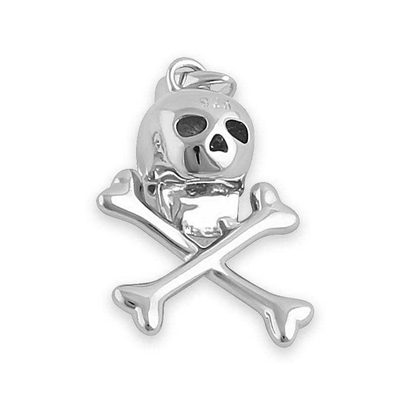 Sterling Silver Toxic Skull Pendant