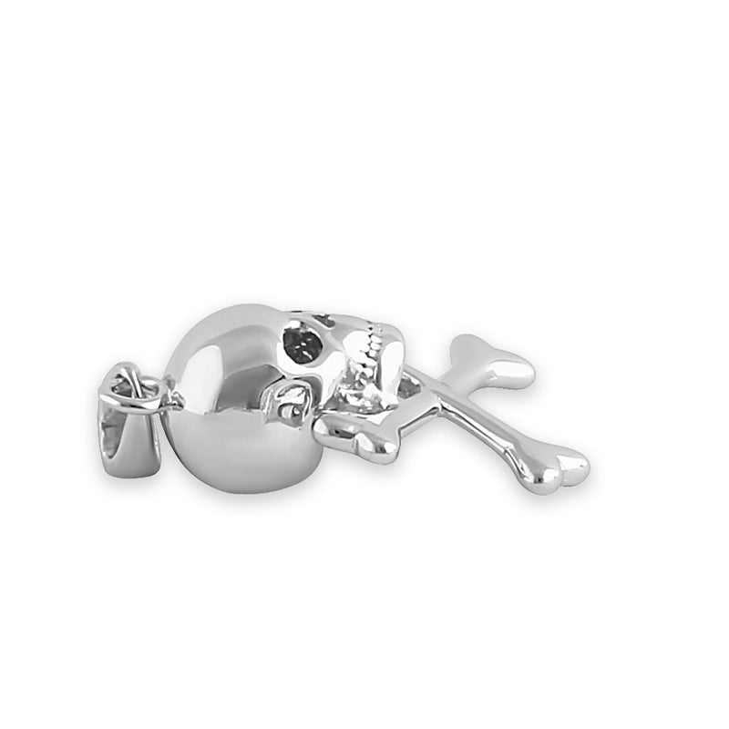 Sterling Silver Toxic Skull Pendant