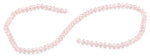 6-8mm Clear Rose Faceted Rondelle Glass Beads