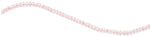 6-8mm Clear Rose Faceted Rondelle Glass Beads