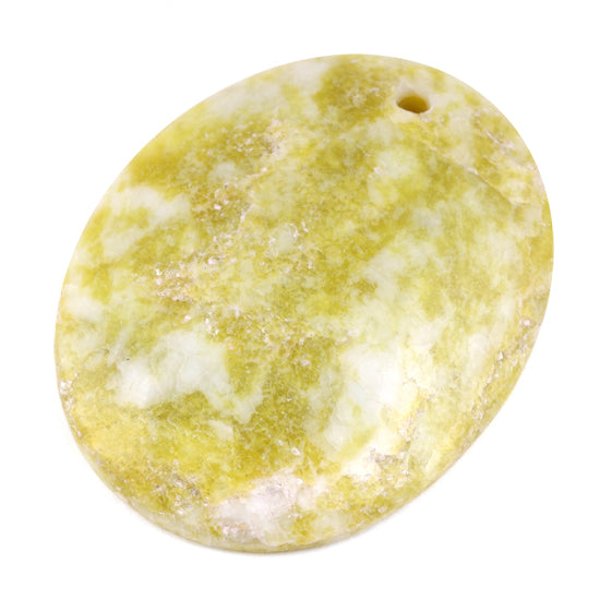 60X45MM Lemon Oval Gem Stone Pendant