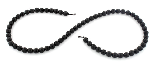 6mm Black Agate Faceted Gem Stone Beads