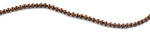 6mm Brown Blue Round Faceted Crystal Beads