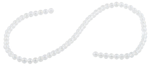 6mm Clear Faceted Round Crystal Beads