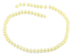 6mm Clear Yellow  Round Faceted Crystal Beads