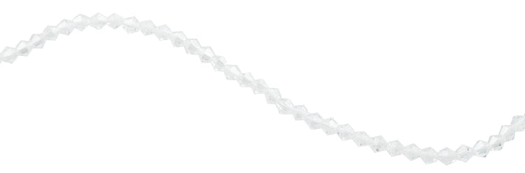 6mm Faceted Bicone Clear Crystal Beads
