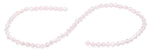 6mm Faceted Bicone Vintage Pink Crystal Beads