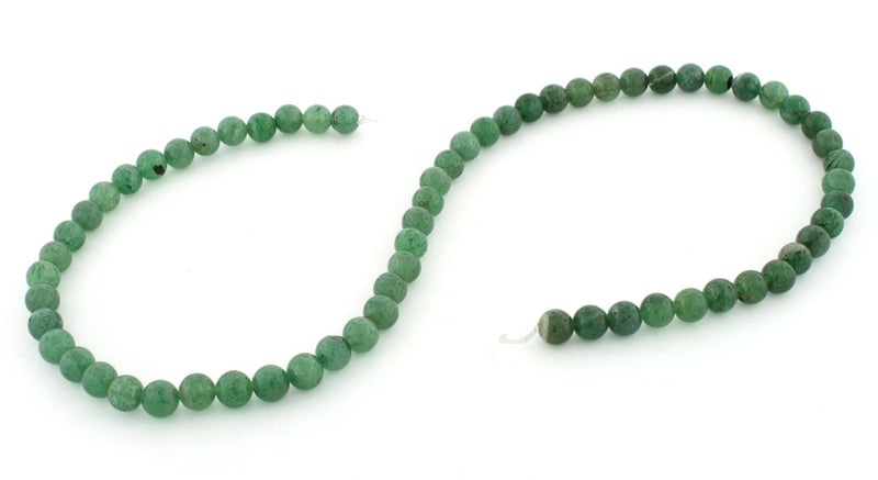 6mm Green Aventurine Round Gem Stone Beads