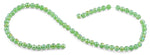 6mm Green Faceted Round Crystal Beads
