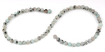 6mm Kiwi Faceted Gem Stone Beads