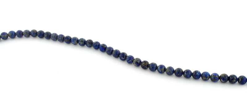 6mm Lapis Lazuli Round Gem Stone Beads