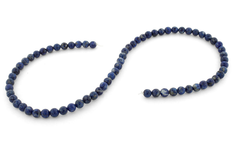 6mm Lapis Round Gem Stone Beads