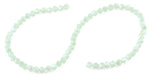 6mm Light Green Twist Faceted Crystal Beads