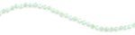 6mm Light Green Twist Faceted Crystal Beads