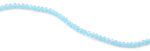 6mm Light Turquoise Faceted Rondelle Crystal Beads