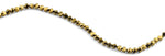 6mm Metallic Gold Twist Faceted Crystal Beads