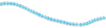 6mm Ocean Blue Round Faceted Crystal Beads