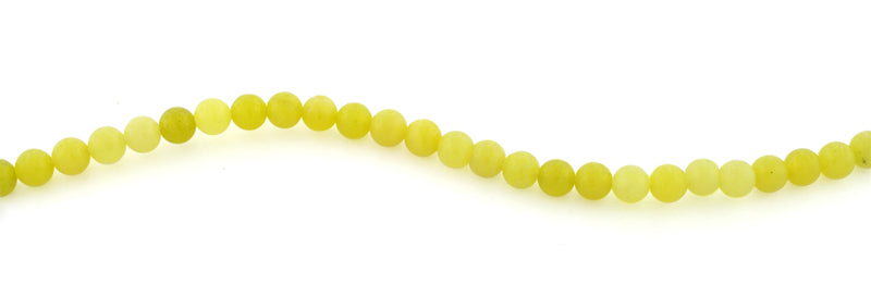 6mm Olive Jade Gem Stone Beads