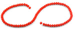 6mm Orange Faceted Rondelle Crystal Beads