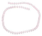 6mm Pink Faceted Round Crystal Beads