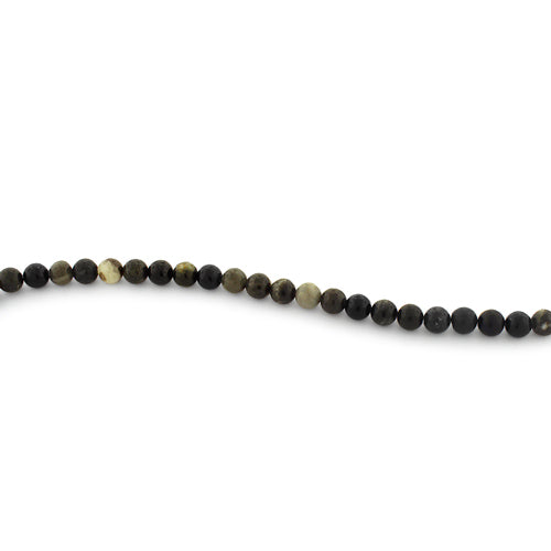 6mm Plain Round Bull Eye Jasper Gem Stone Beads