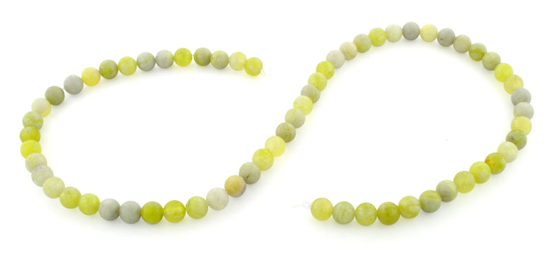 6mm Plain Round Harmony Serpentine Gem Stone Beads