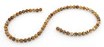6mm Plain Round Picture Jasper Gem Stone Beads