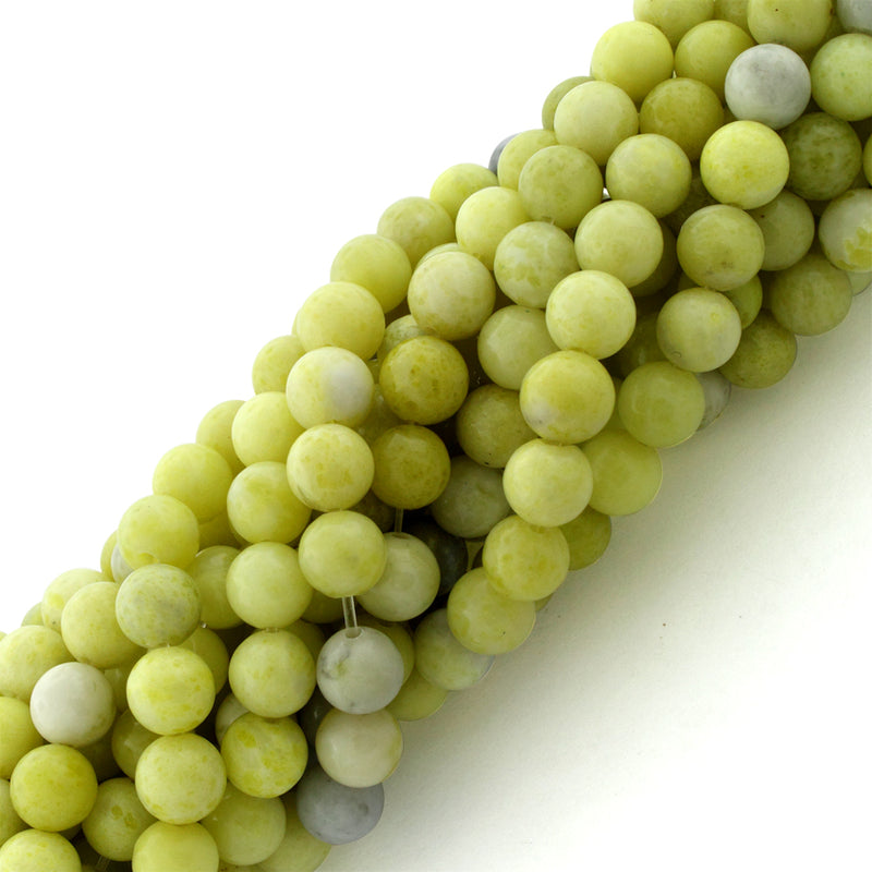 6mm Plain Round Pineapple Jasper Gem Stone Beads