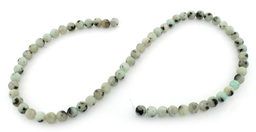 6mm Plain Round Sesame Jasper beads
