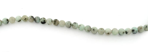 6mm Plain Round Sesame Jasper beads