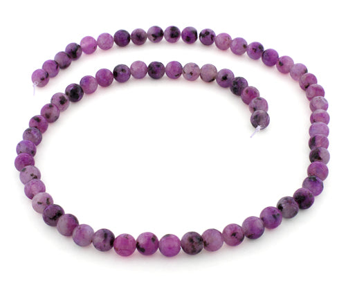 6mm Purple Quartz Round Gem Stone Beads