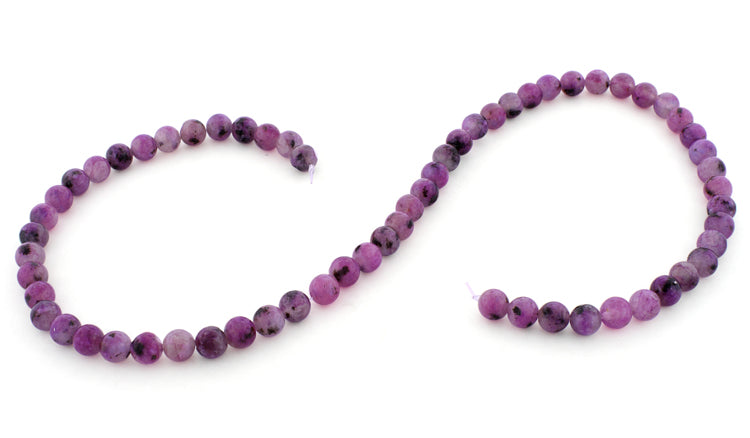 6mm Purple Quartz Round Gem Stone Beads