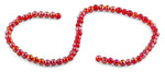 6mm Red Round Faceted Crystal Beads