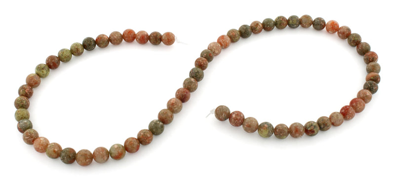 6mm Round Autumn Jasper Gem Stone Beads