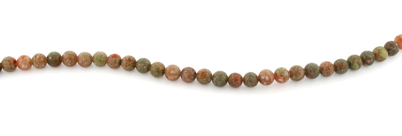 6mm Round Autumn Jasper Gem Stone Beads