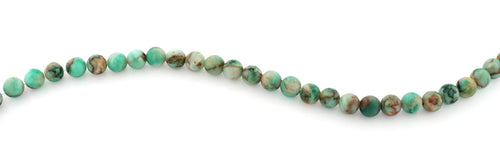 6mm Round Green Turquoise Gem Stone Beads