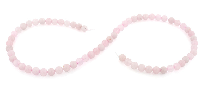 6mm Round Rose Quartz Gem Stone Beads