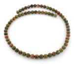 6mm Round Unakite Gem Stone Beads