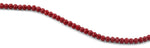 6mm Scarlet Faceted Rondelle Crystal Beads